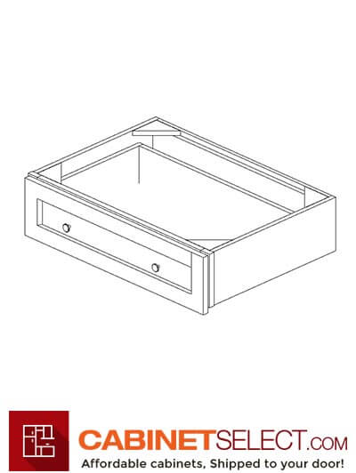 AW-SVDU3021-7”: Ice White Shaker 7" Desk drawer vanity
