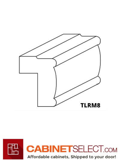 TLRM8 Ice White Shaker Light Rail Molding