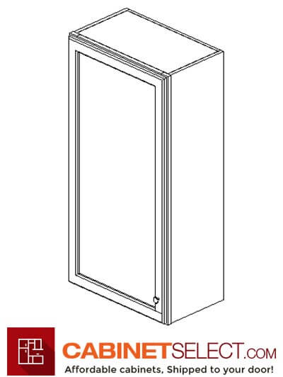 AW-W2142: Ice White Shaker 21" Single Door Wall Cabinet
