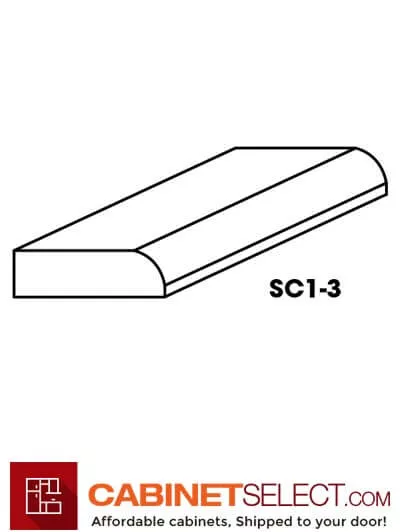 AW-SC1-3 (SM): Ice White Shaker Scribe Molding