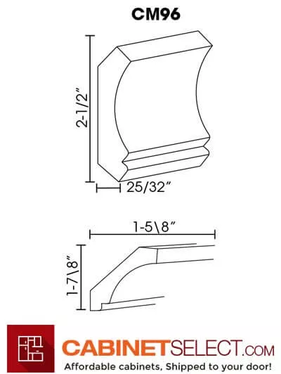 AP-CM96: Pepper Shaker Crown Molding
