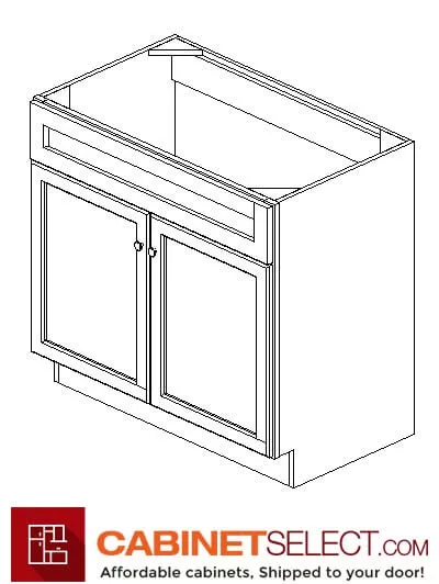 AP-S3621B-34-1/2″: Pepper Shaker 36″ Sink Base Vanity