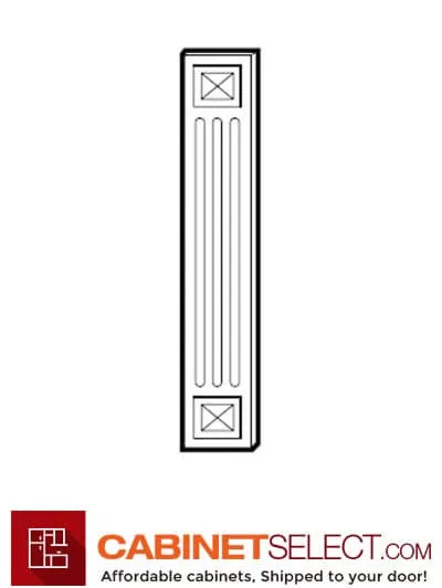 AW-A36WF: Fluted Wall Filler 36″ – Ice White Shaker