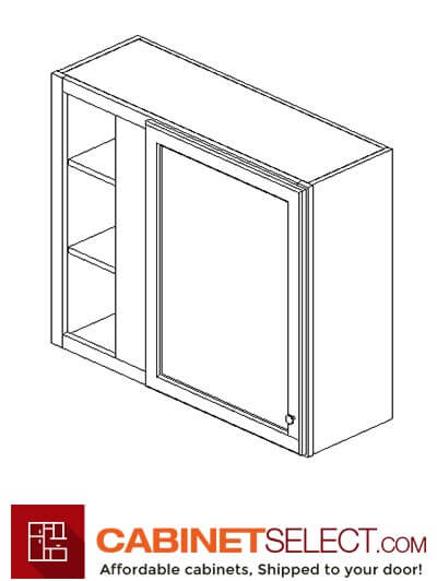 Tg Bblc39 42 36 W Midtown Grey 39 1 Drawer 1 Door Blind Corner