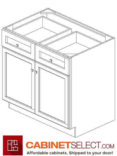 CYOF-B48: Country Oak Classic 48" Double Door Base Cabinet