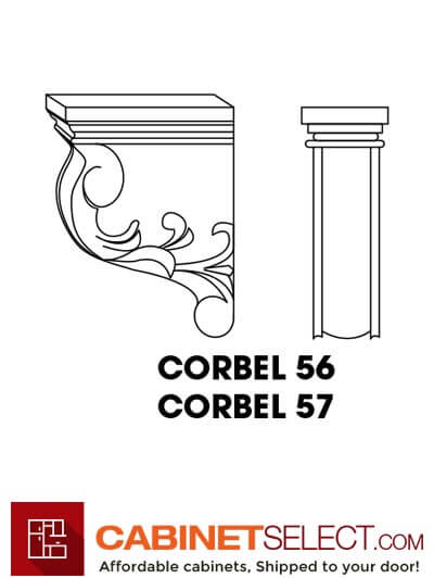 GW-CORBEL56: Gramercy White 56 Corbel