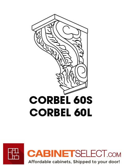 GW-CORBEL60S: Gramercy White 60 small Corbel