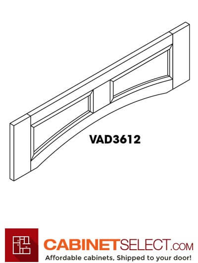 KE-VAD3612: Espresso 36" Arched Valance