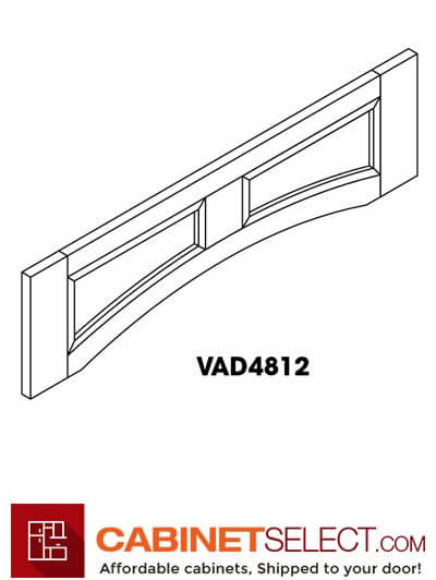 KE-VAD4812: Espresso 48" Arched Valance