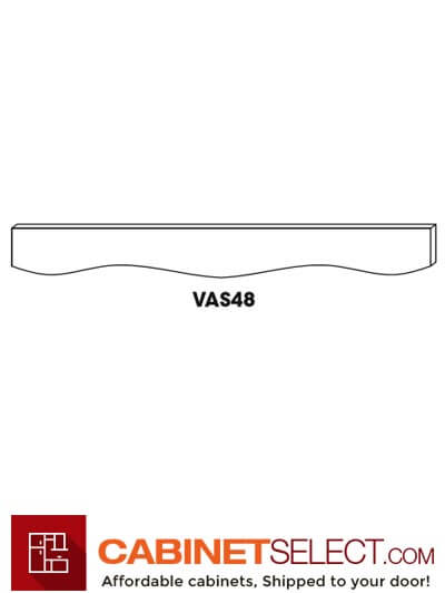 KE-VAS48: Espresso 48" Sculptured Valance