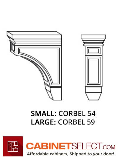 MR-CORBEL54: Sienna Rope 54 Corbel