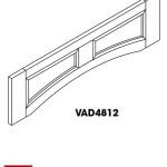 SL-VAD4812: Signature Pearl 48" Arched Valance