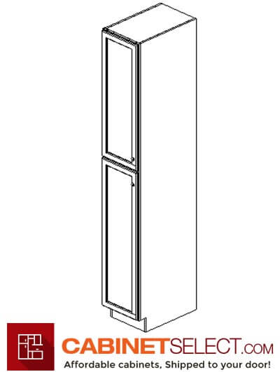 TW-WP1596: Uptown White 15″ 2 Door Pantry Cabinet