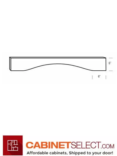 SL-VAL48B: Signature Pearl 48" Arched Valance