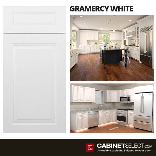 10×10 Gramercy White Kitchen by CabinetSelect