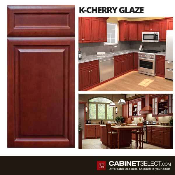 10x10 K Cherry Glaze Kitchen Cabinets, How To Glaze Kitchen Cabinets
