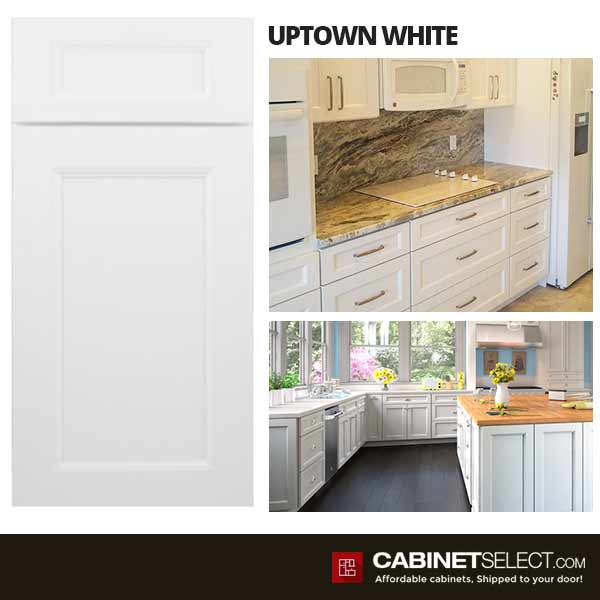 Uptown White Kitchen Cabinets