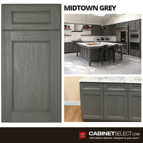 10×10 Midtown Grey Kitchen by CabinetSelect
