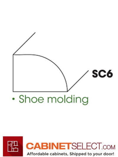 AW-SC6 (SM): Ice White Shaker Shoe Molding