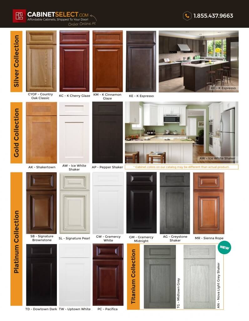RTA kitchen cabinet brochure | CabinetSelect.com
