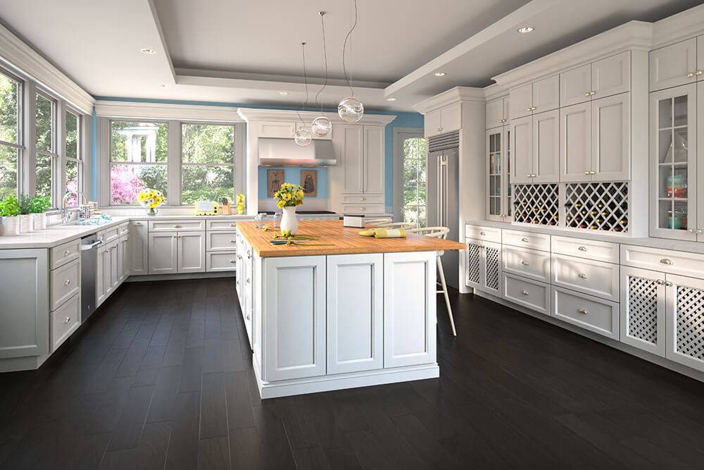 white kitchen cabinets | Cabinetselect.com
