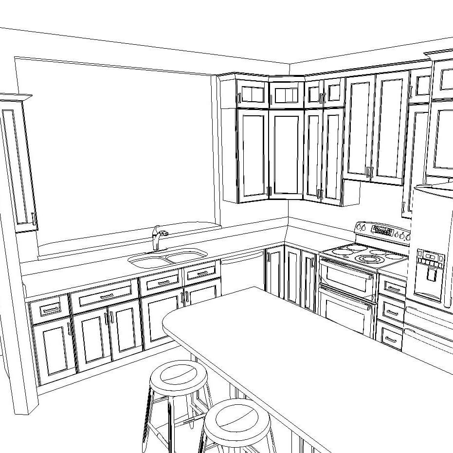 Kitchen Layout Designs   CabinetSelect.com
