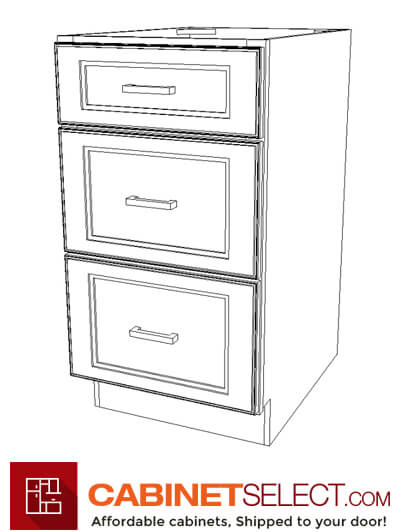 Cs Sg Db30 3 Sterling Shaker 30 Three Drawer Base