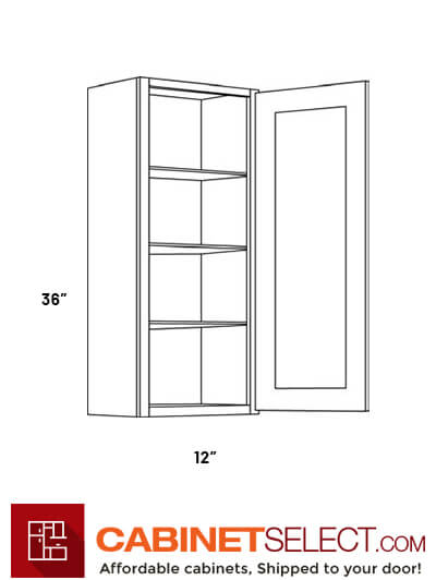 L10-W1536: Luxor White 15″  Single Door Wall Cabinet