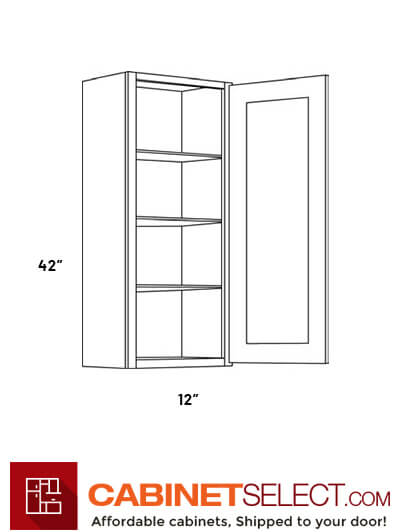 L11-W1842: Luxor Espresso 18″ SIngle Door Wall Cabinet