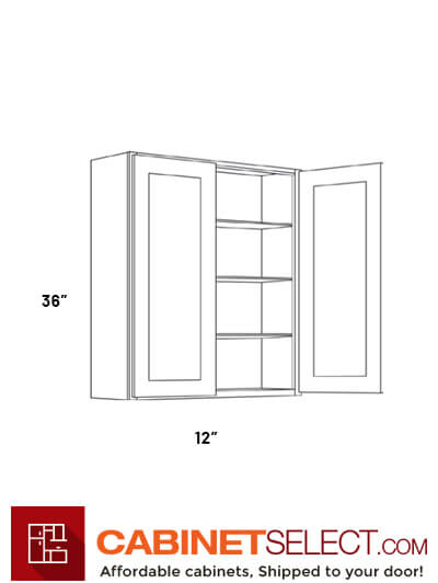 L11-W3036: Luxor Espresso 30″ Double Door Wall Cabinet