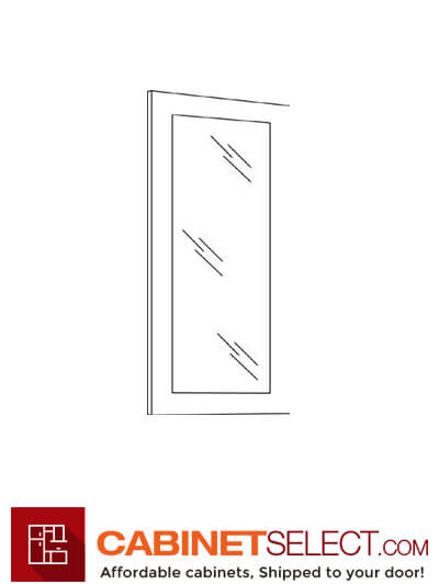 L10-GD1536: Luxor White 15″ Glass Door
