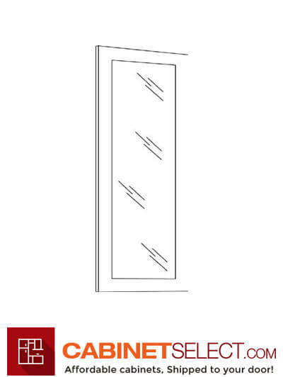 L10-GD1842: Luxor White 18″ Glass Door