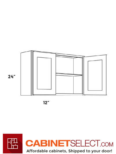 L11-W3024: Luxor Espresso 30″ Double Door Wall Cabinet