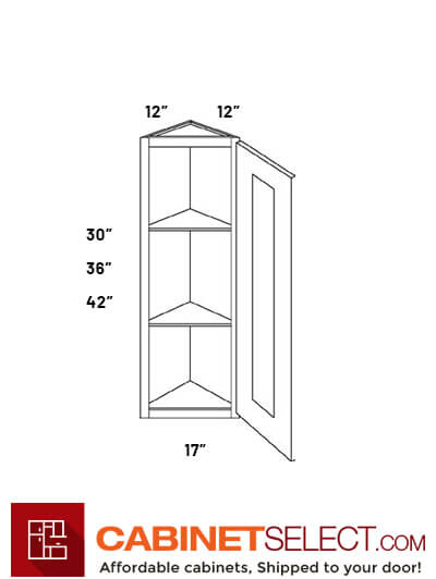 L10-WEC1236: Luxor White 12″ Single Door Wall End Cabinets