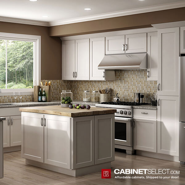 Buy Luxor White Kitchen Cabinets Rta Cabinets By Cabinetselect