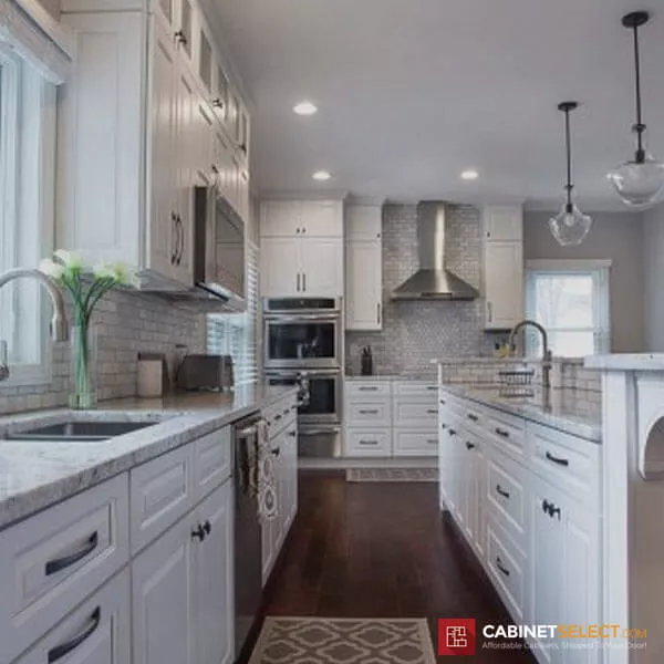 Gramercy White Kitchen Cabinets