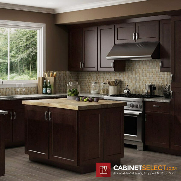 Espresso Kitchen Cabinets, Espresso Kitchen Cabinets Wall Color