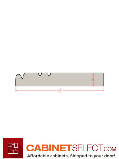 SG-FBM: Shaker Grey Baseboard Molding