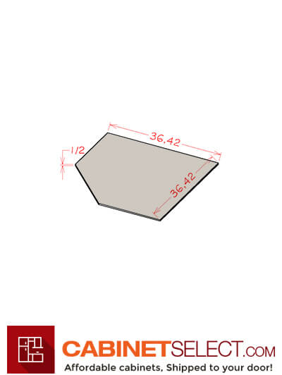 SG-SBF4242: Shaker Grey 42″ Diagonal Sink Floor