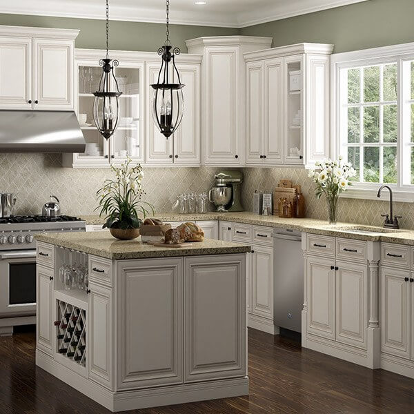 Antique White Kitchen Cabinets, How To Antique White Cabinets
