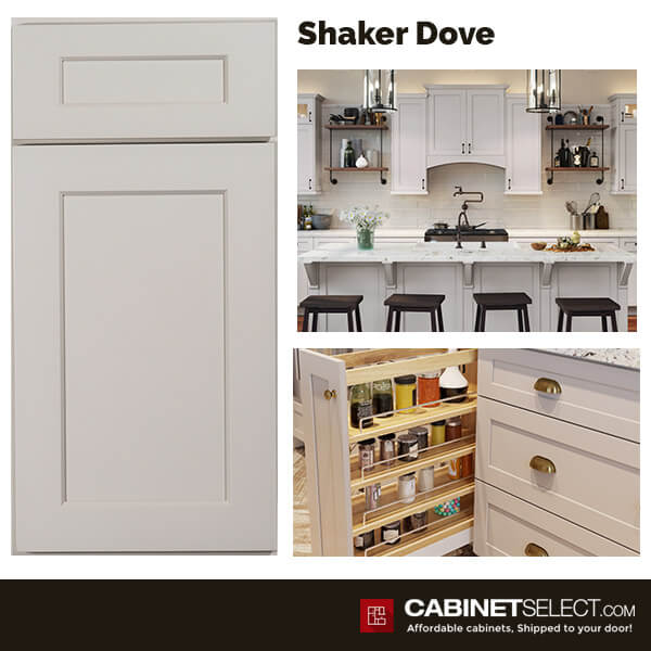 10×10 Shaker Dove Kitchen by CabinetSelect