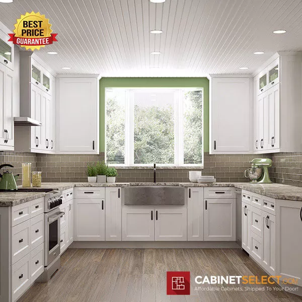 Shaker White Kitchen Cabinets Us Cabinet Depot
