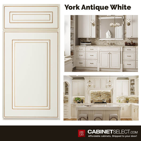 Yw Sd York Antique White Sample Door, How To Antique White Cabinets