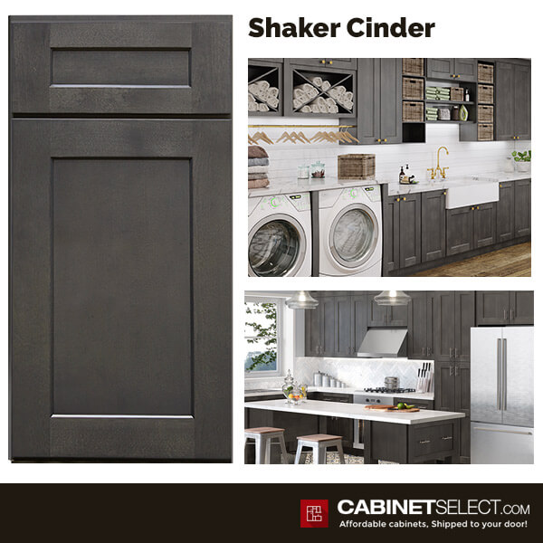 Shaker Cinder | CabinetSelect.com