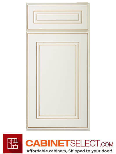 York Antique White Door Sample | CabinetSelect.com
