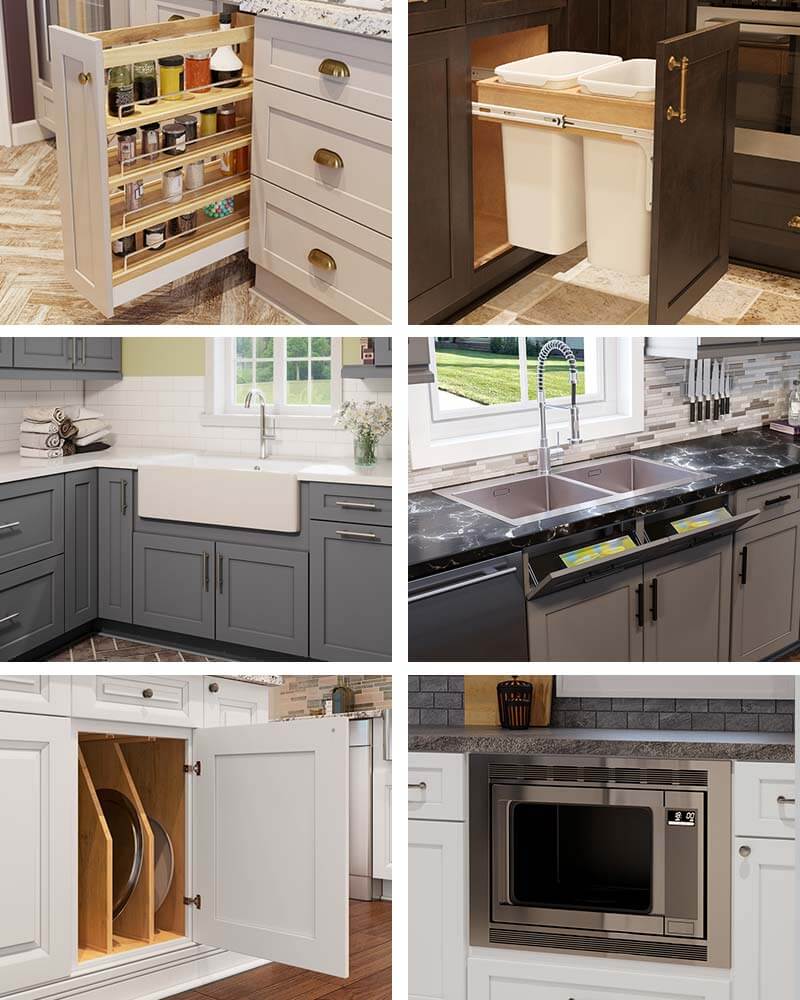kitchen cabinet features and options | CabinetSelect.com