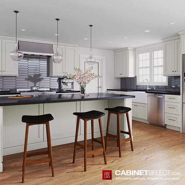 Townplace Crema RTA Kitchen Cabinets | CabinetSelect.com