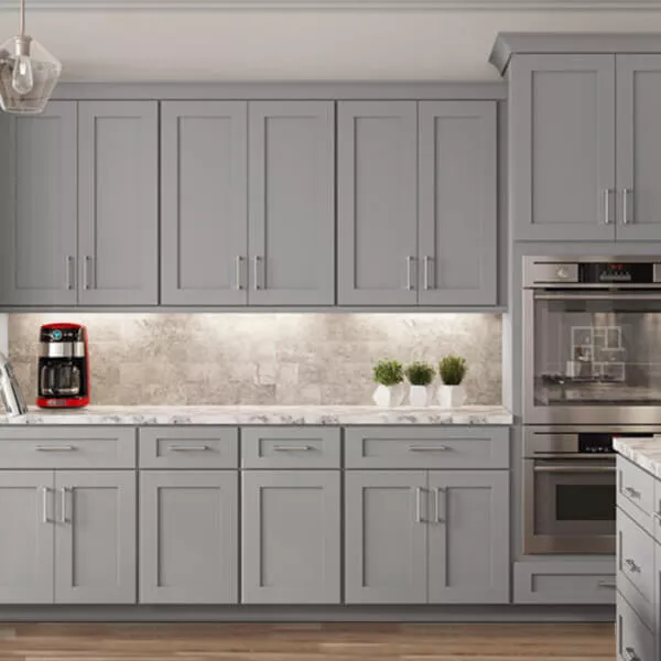 Lait Grey Shaker Cabinets | RTA Lait Grey Shaker | CabinetSelect.com