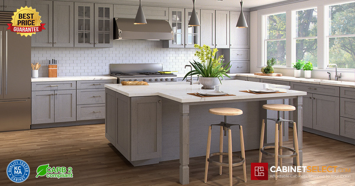 Light Grey Kitchen Cabinets | CabinetSelect.com