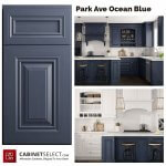 Park Ave Ocean Blue Cabinets | Blue Kitchen Cabinets | CabinetSelect.com